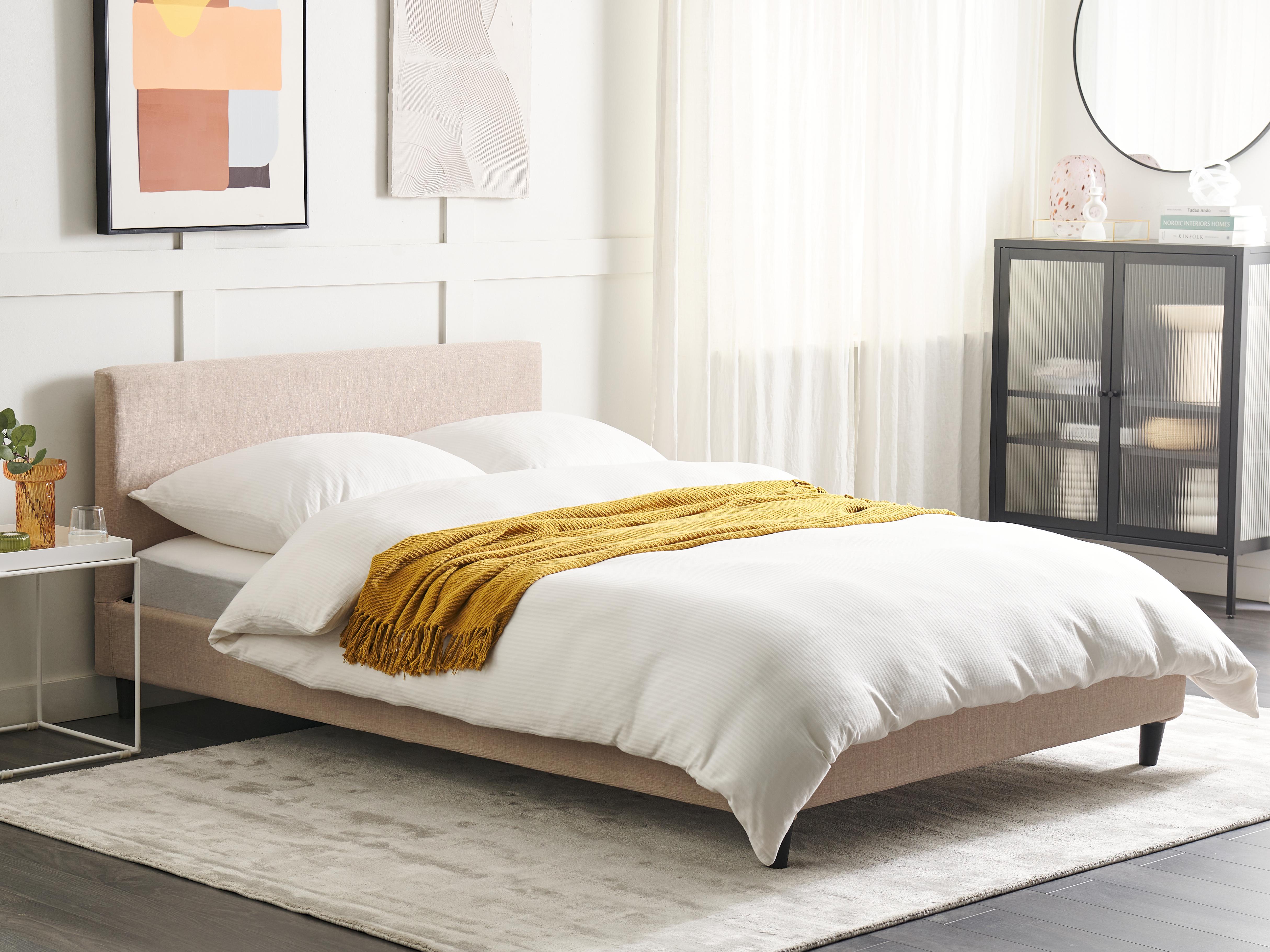 Bed Fabric FITOU 140 x 200 cm (EU Double) Beige