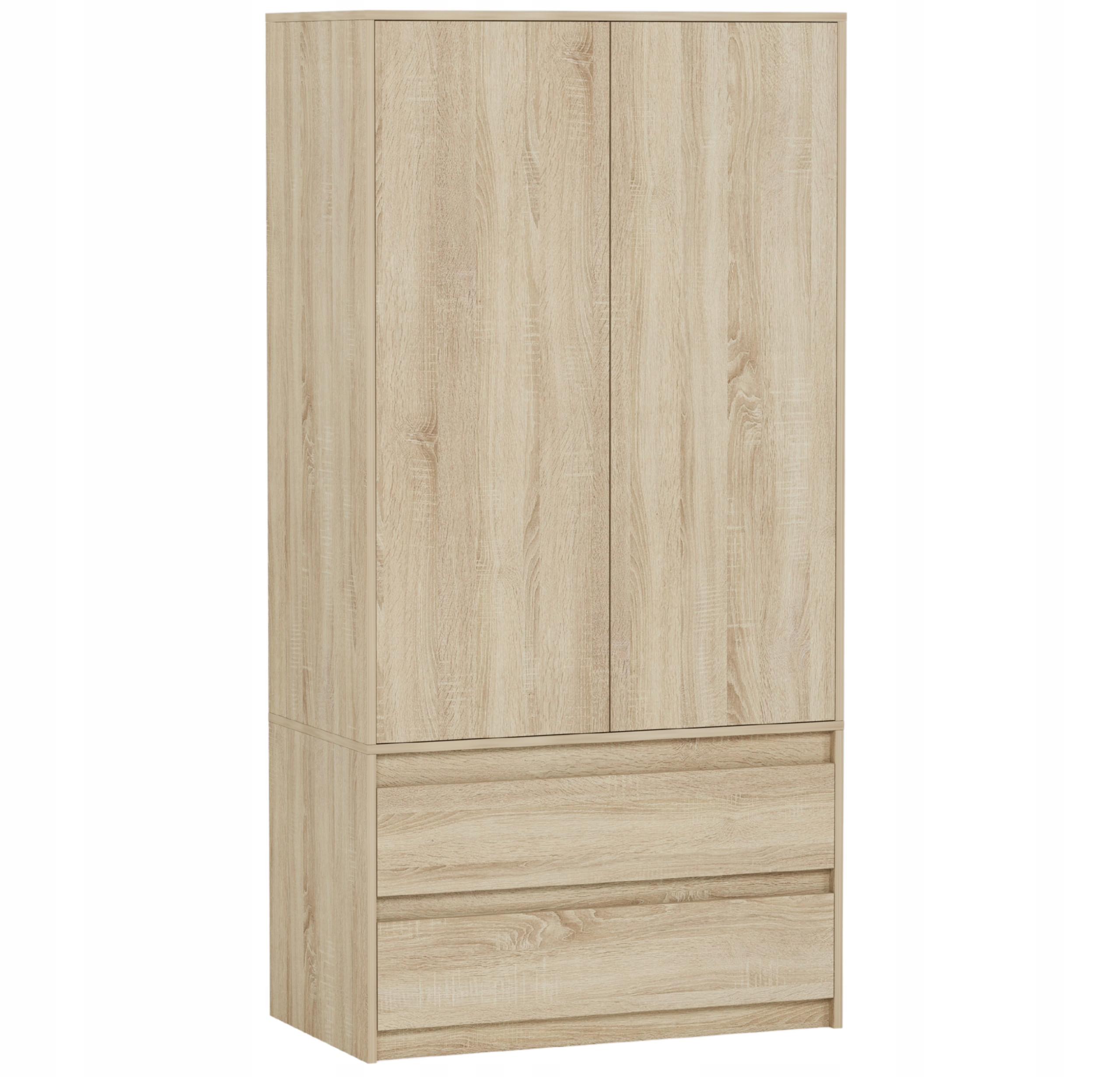 Szafa garderoba 90 cm 2 drzwi 2 szuflady FRAMIRE B-9TIP sonoma
