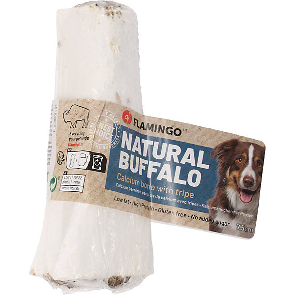 Os de buffle calcium avec tripes Friandise Nature 230 g pour chien