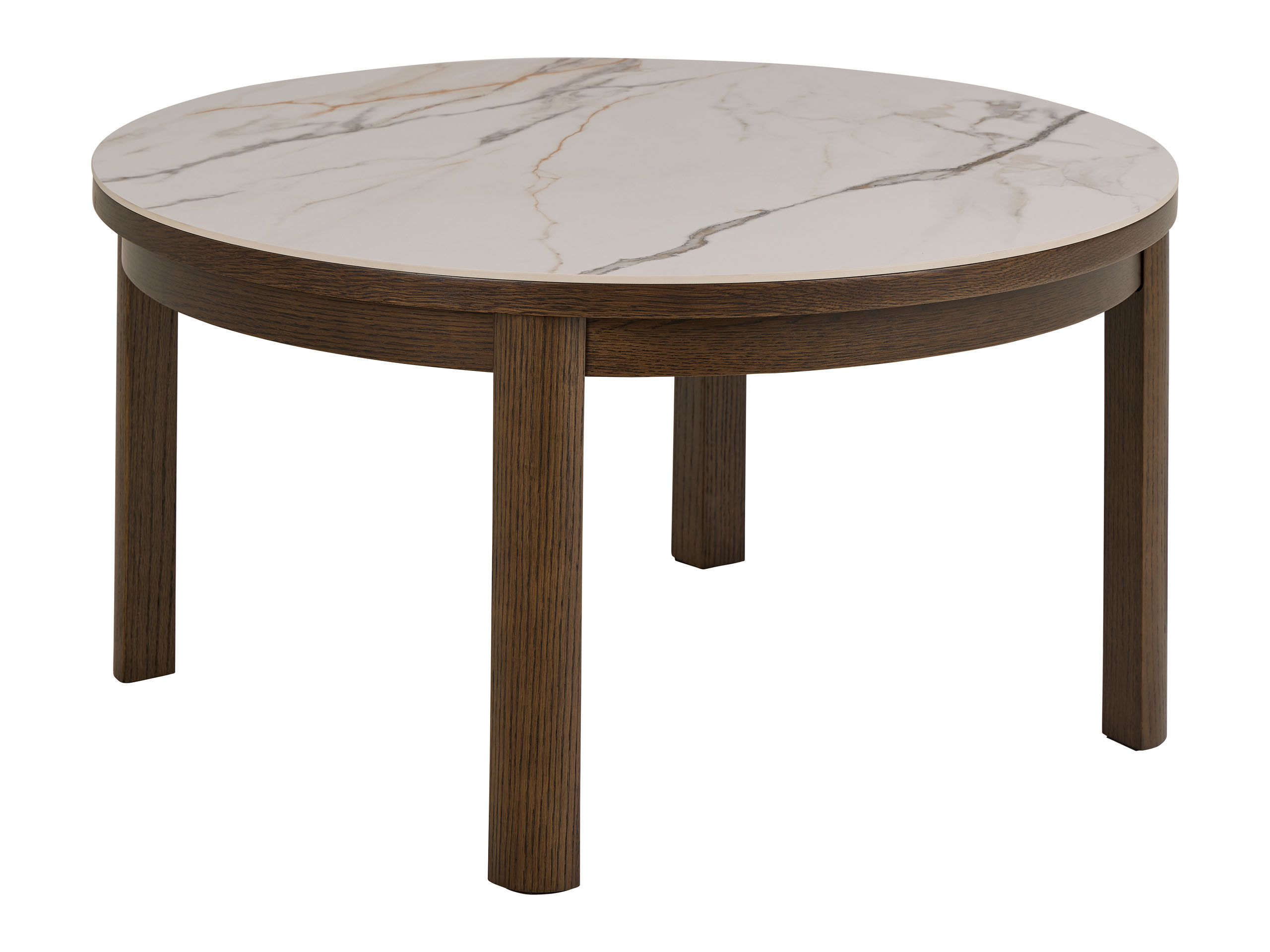 Stolik kawowy Marquise 90 cm z ceramicznym blatem, Ceramic   Oak smoked