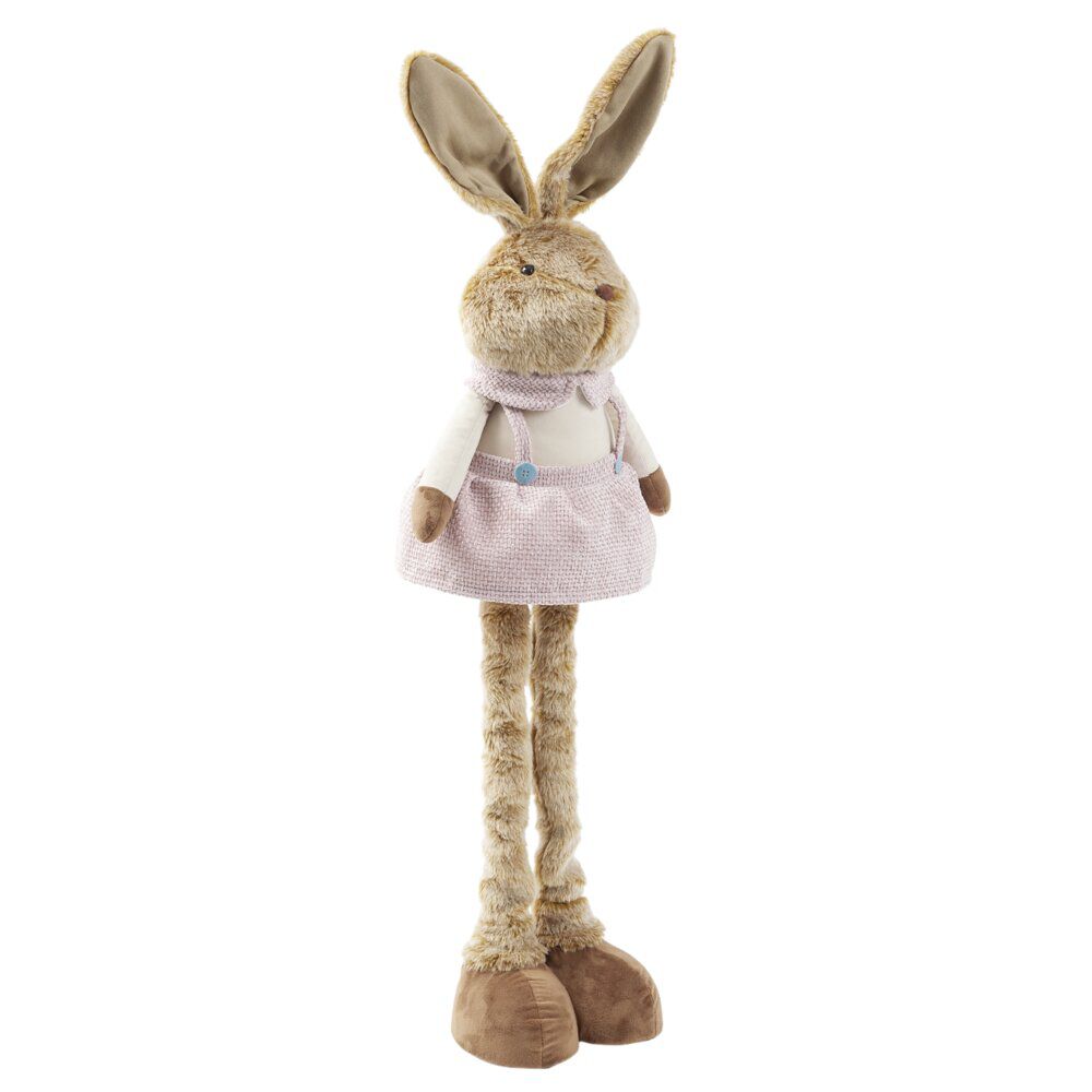 Décoration à poser lapin rétactable jambes extensibles H115cm (2 modèles)