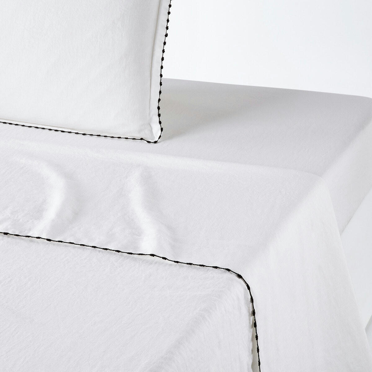 Drap plat lin lavé, Léone