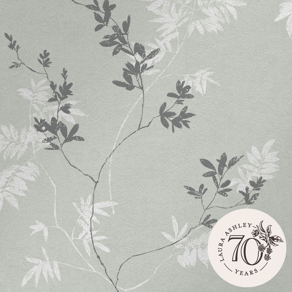 Laura Ashley Vliesbehang - Mari - Mineral Green - Groen 10mx52cm