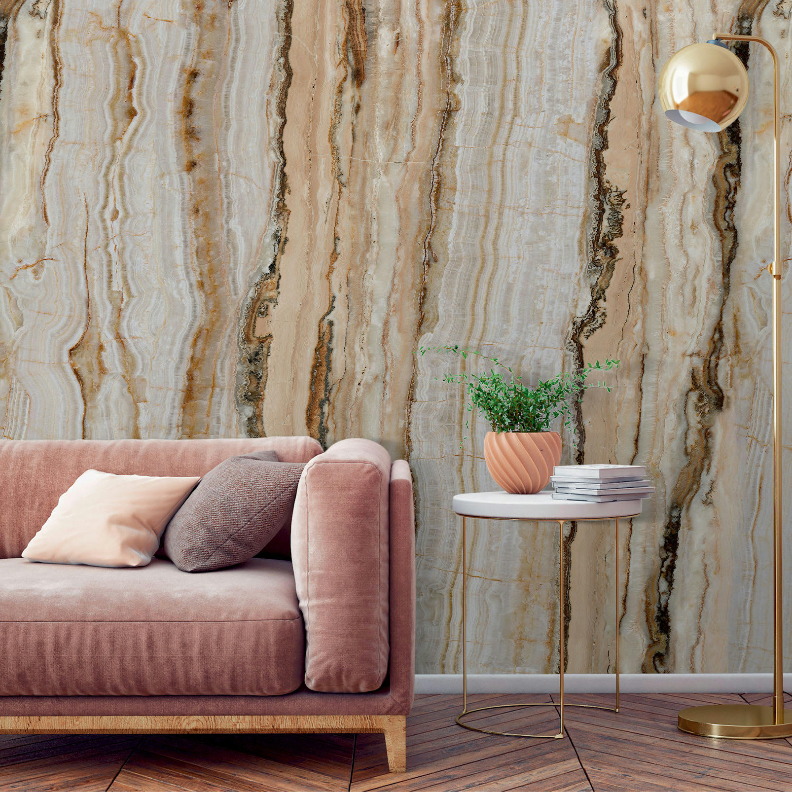 - Papier peint asbtrait marbre nude 159x280cm