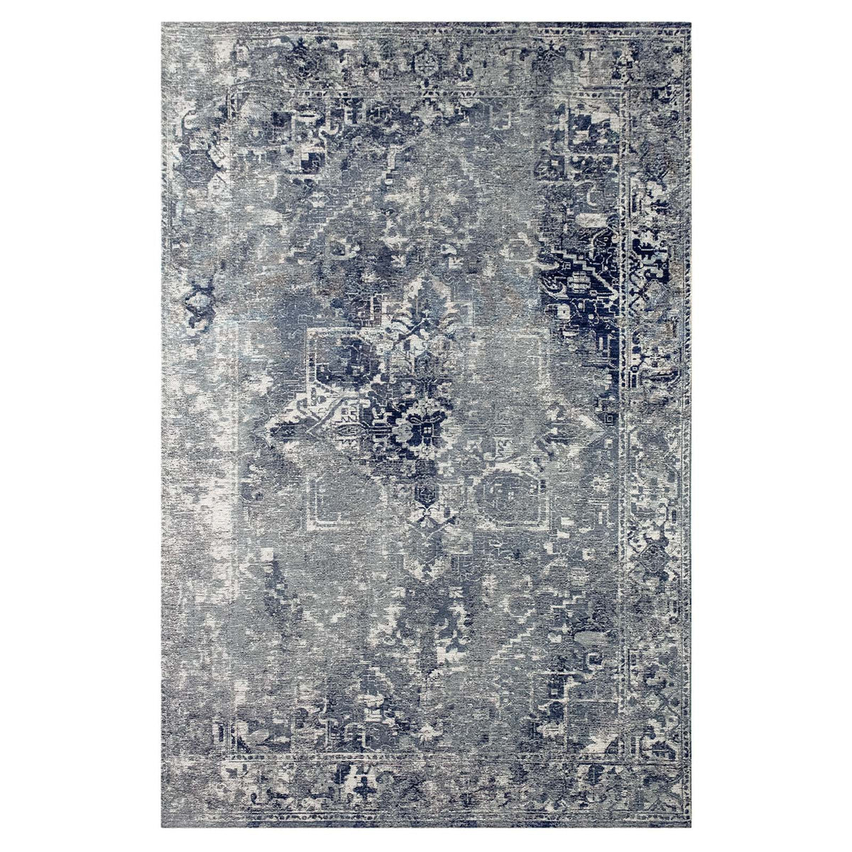 Lola&Moi vloerkleed Deep Blue - blauw - 140x200cm