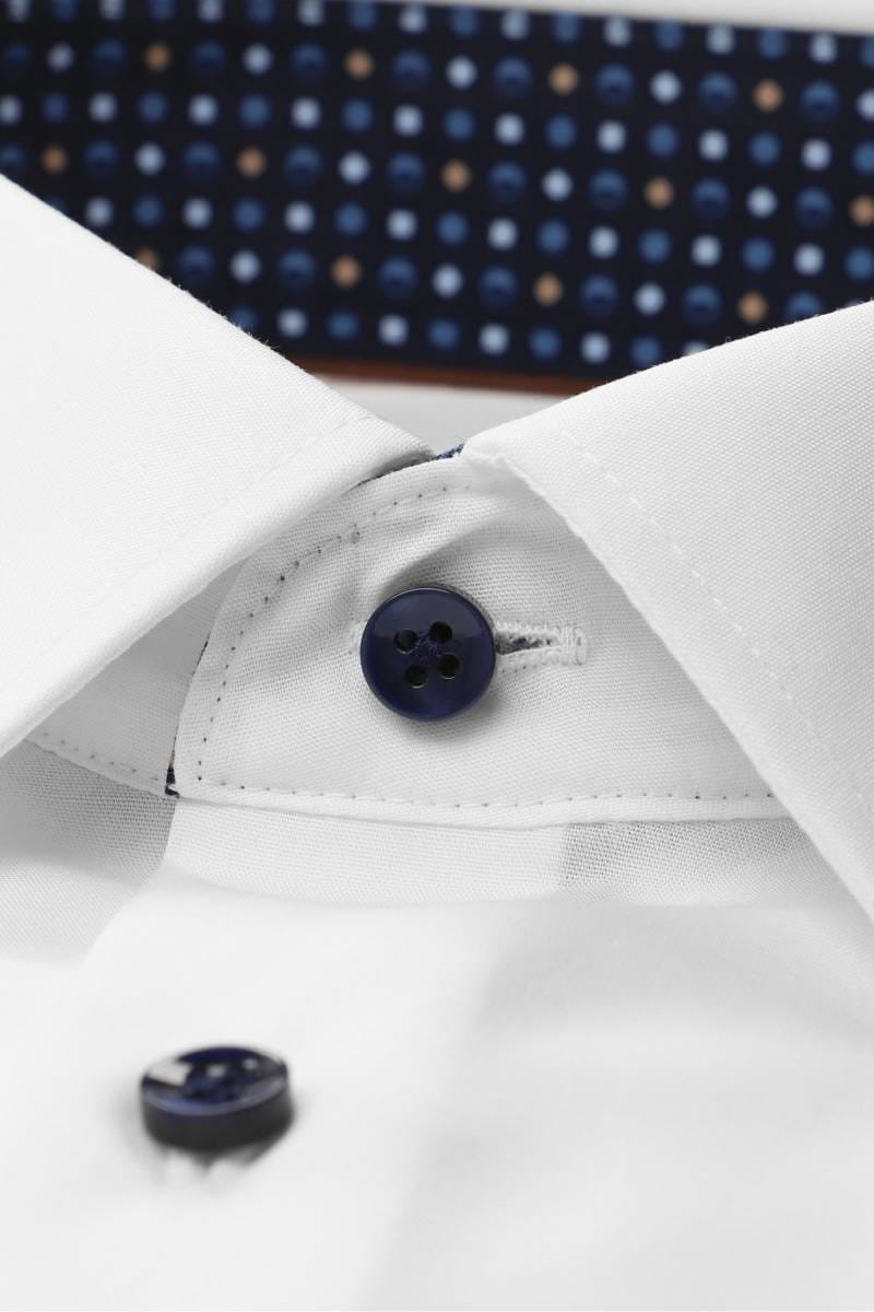 ETERNA Slim Fit Hemd weiss, Einfarbig