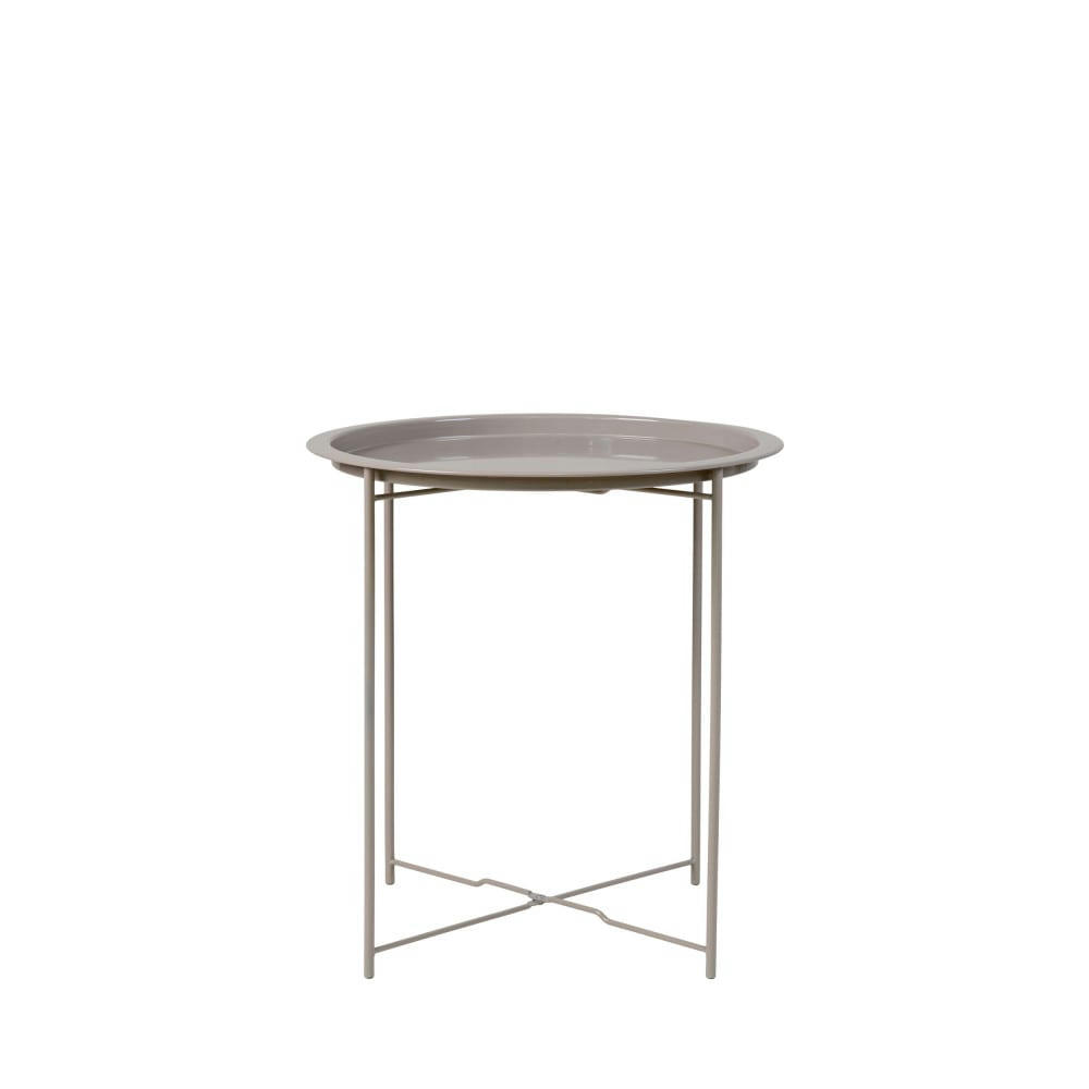 BASTIA - Bout de canapé en métal taupe