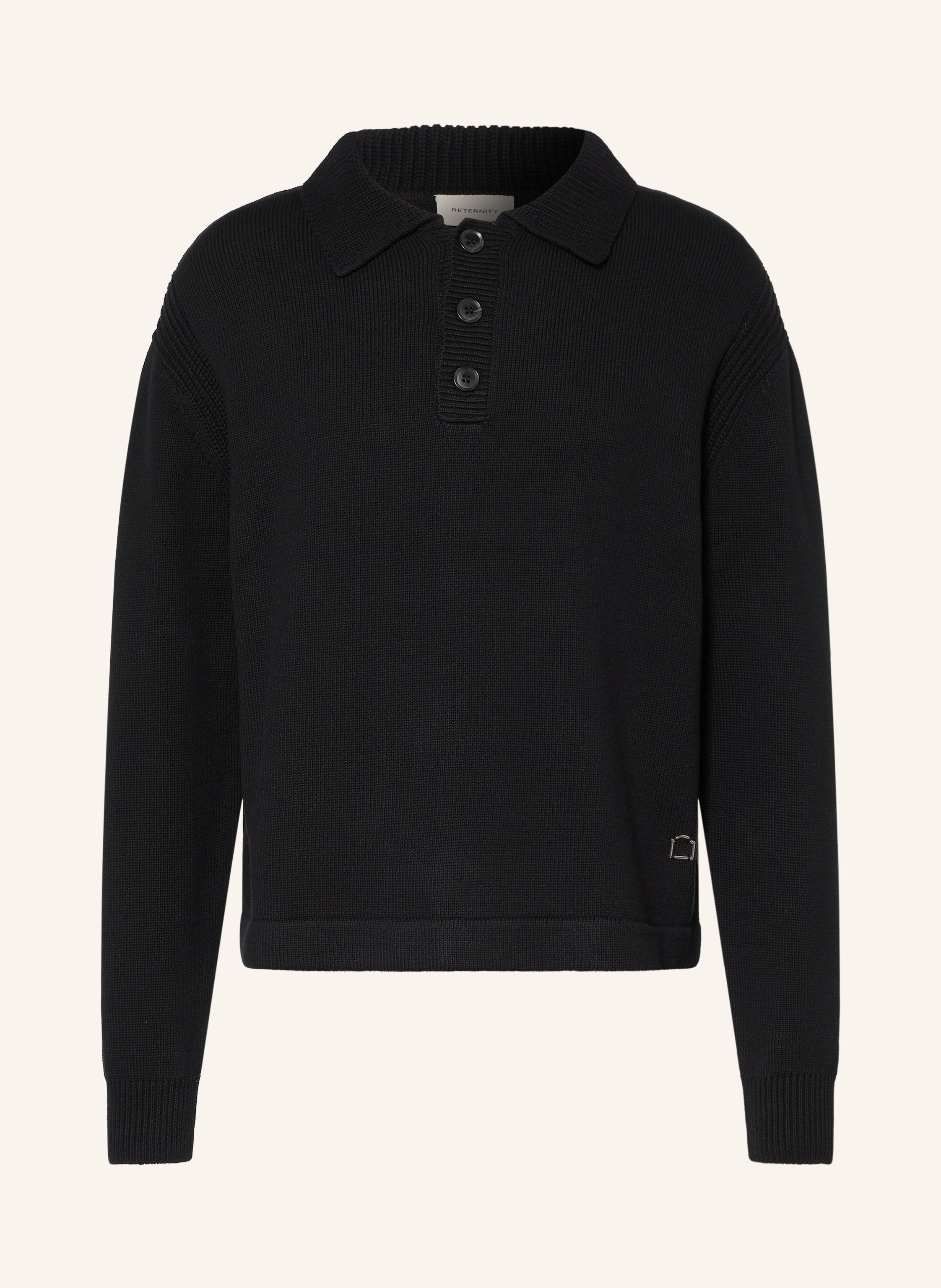 RETERNITY Strick-Poloshirt LE RELIEF