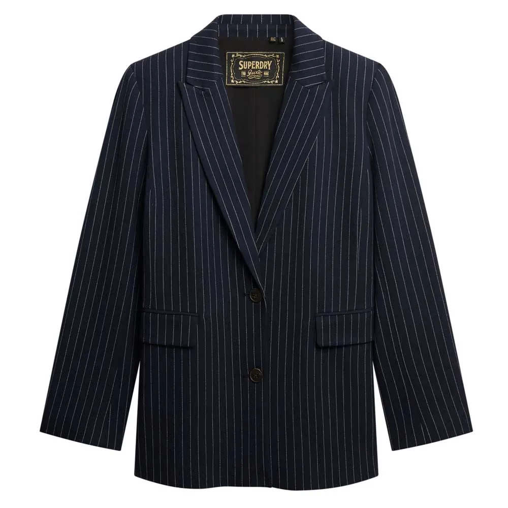 Superdry Pinstripe Boyfriend blazer