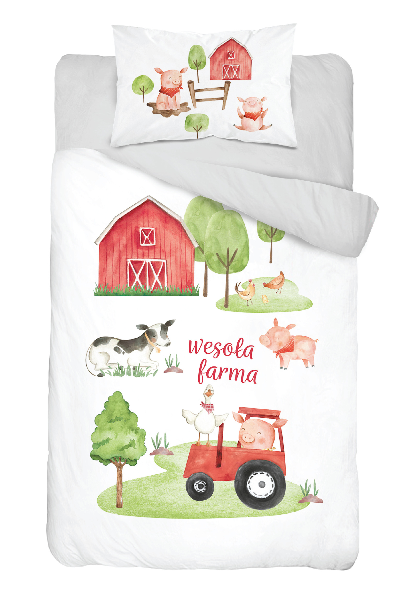 Pościel do łóżeczka Wesoła Farma 100x135 Detexpol