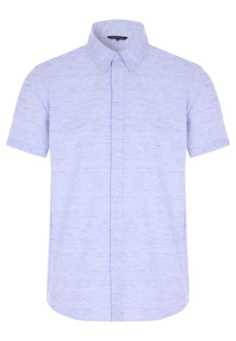 Mens Light Blue Space Dye Shirt