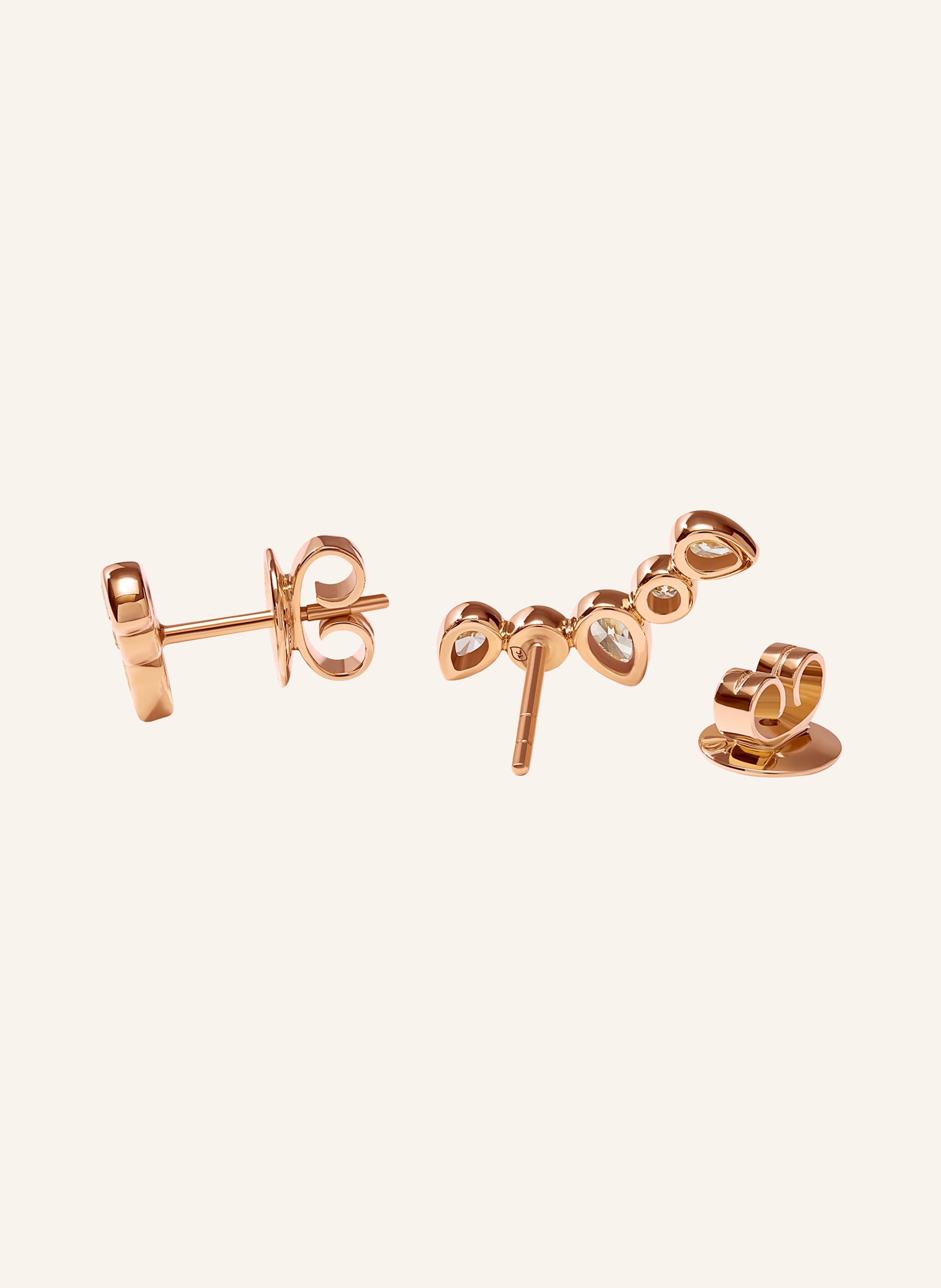 TAMARA COMOLLI Ohrstecker OHRSTECKER GYPSY CRAWLER CLASSIC 18K Roségold