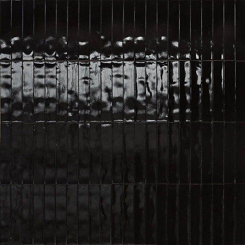 Carrelage Effet Zellige LUZ Noir 5,3x30cm - Les Carreaux de Jean
