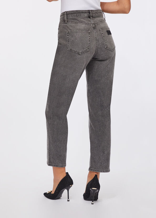 Jeans straight a vita alta