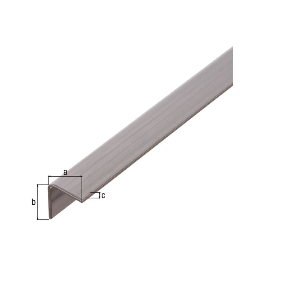 VINKELPROFIL GAH ALBERTS RUSTFRITT STÅL 1000X20X20MM