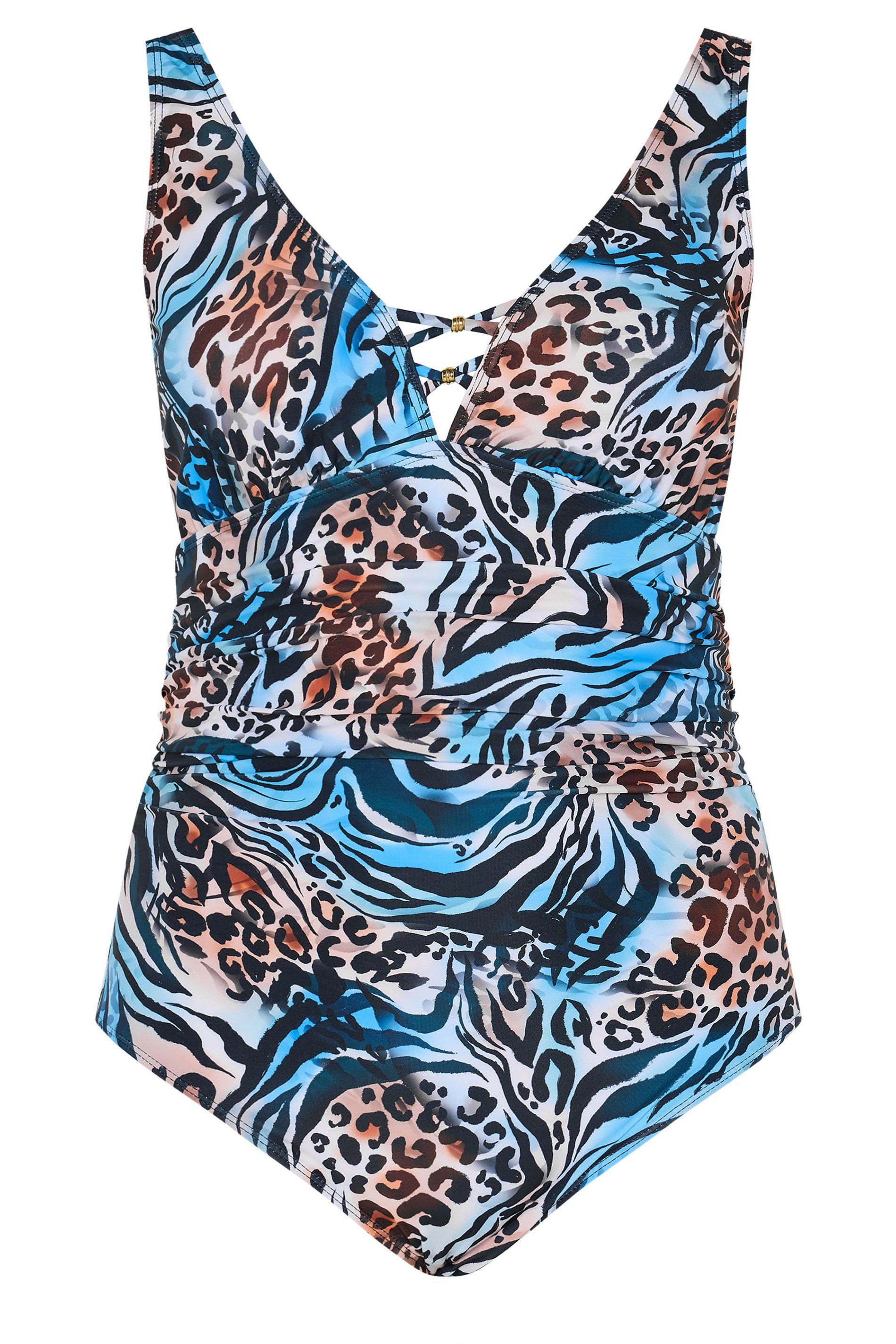 Yours Animal Plunge Swimsuit
