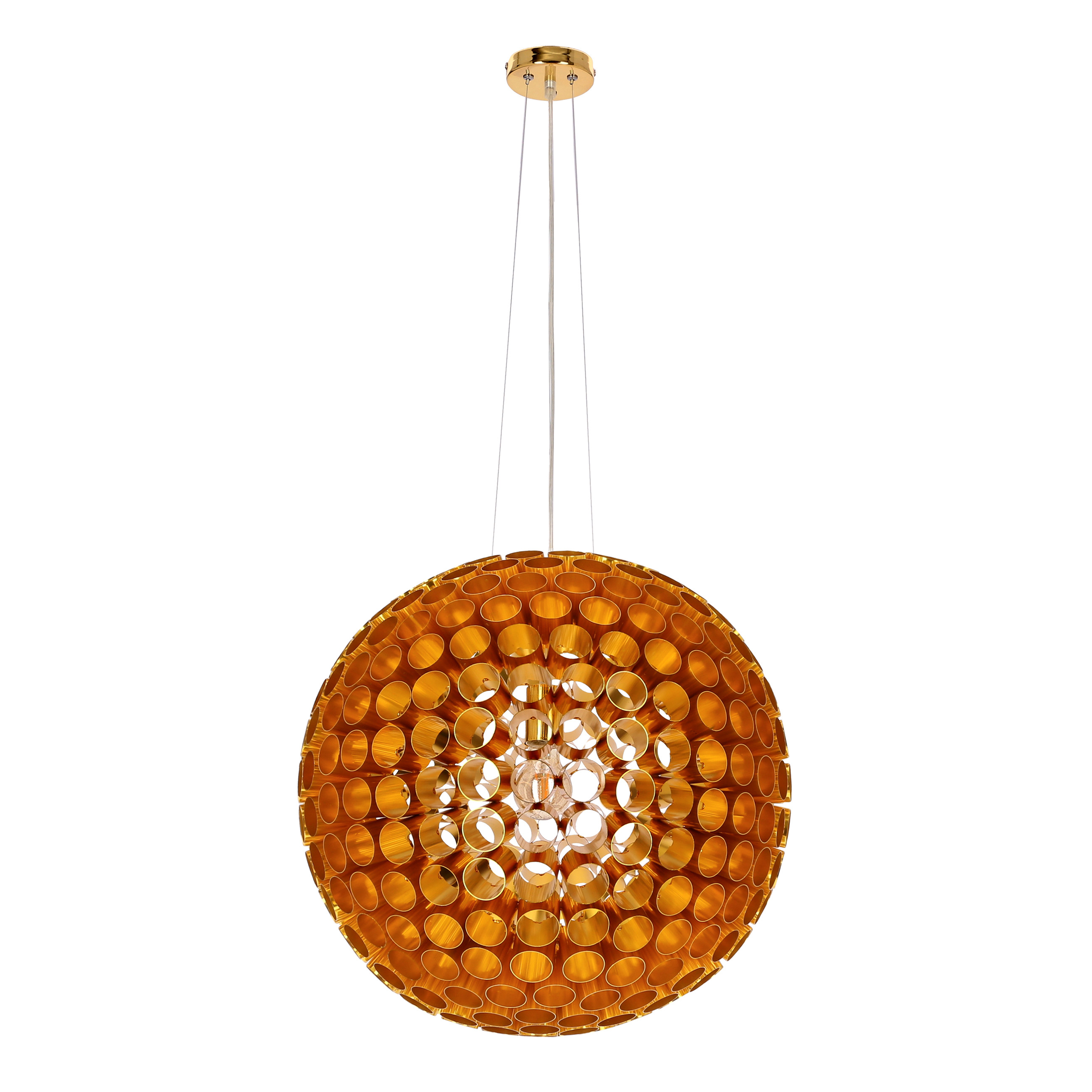 Lampa wisząca miedziana Abros 1xE27x60W wym: 120x50x50 cm Candellux