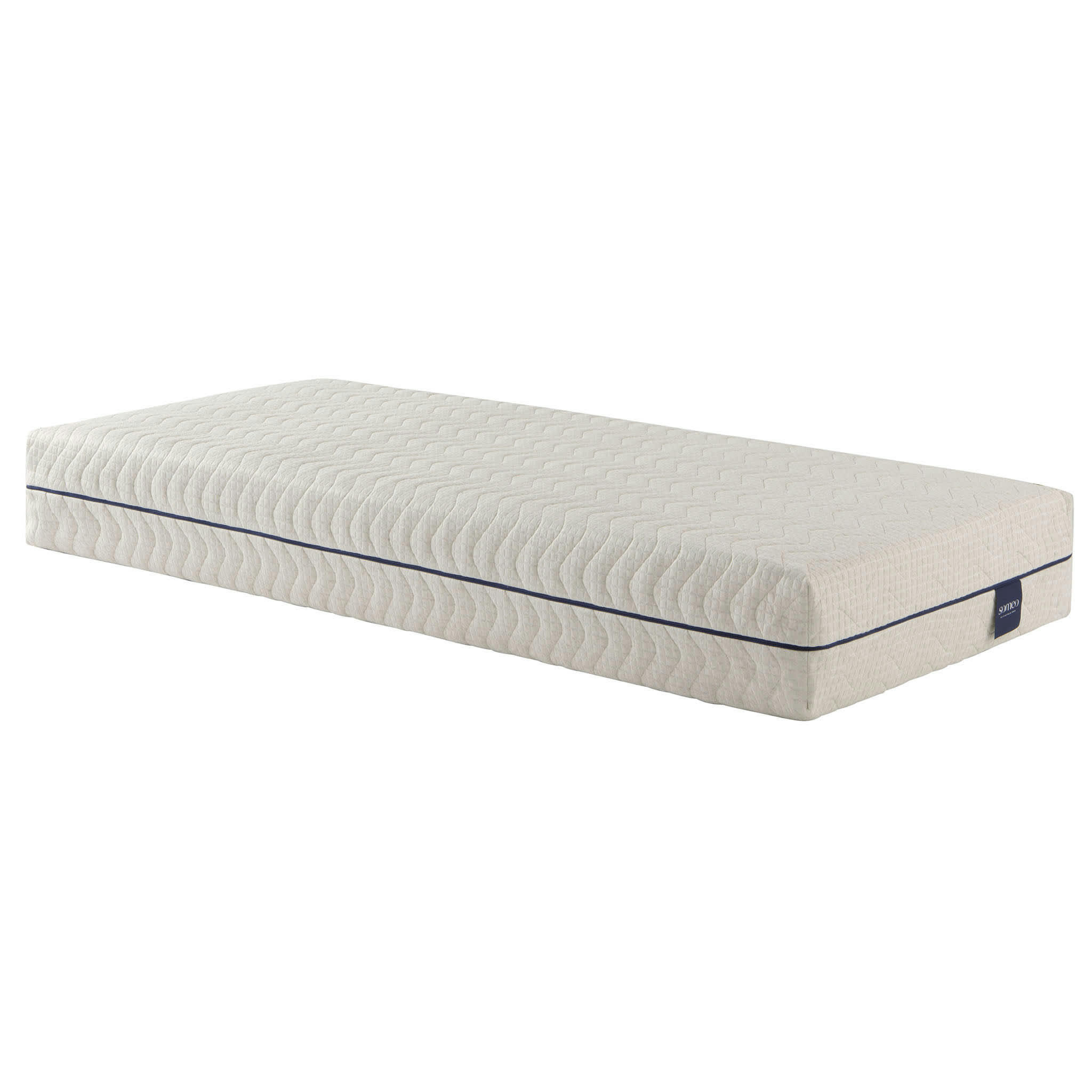 AUBE 600 - Ensemble matelas naturel ressorts et latex, sommier, pieds 90x200