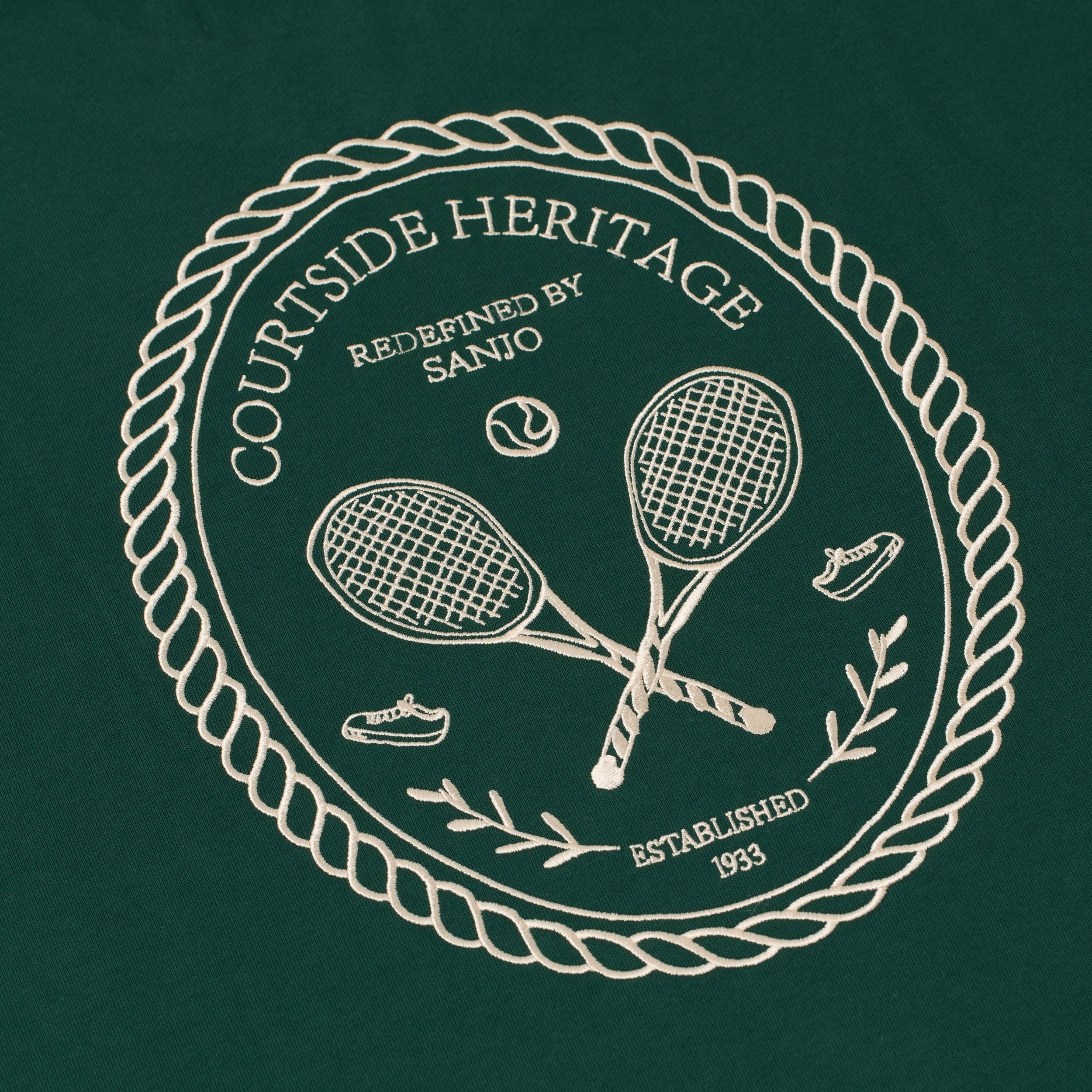 Sanjo Courtside T-shirt // Green