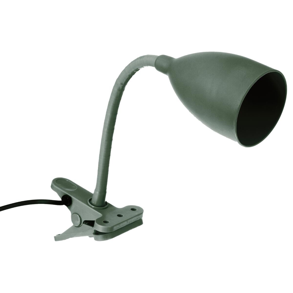 Clamp lamp "Sily" Jade green, H.43 cm
