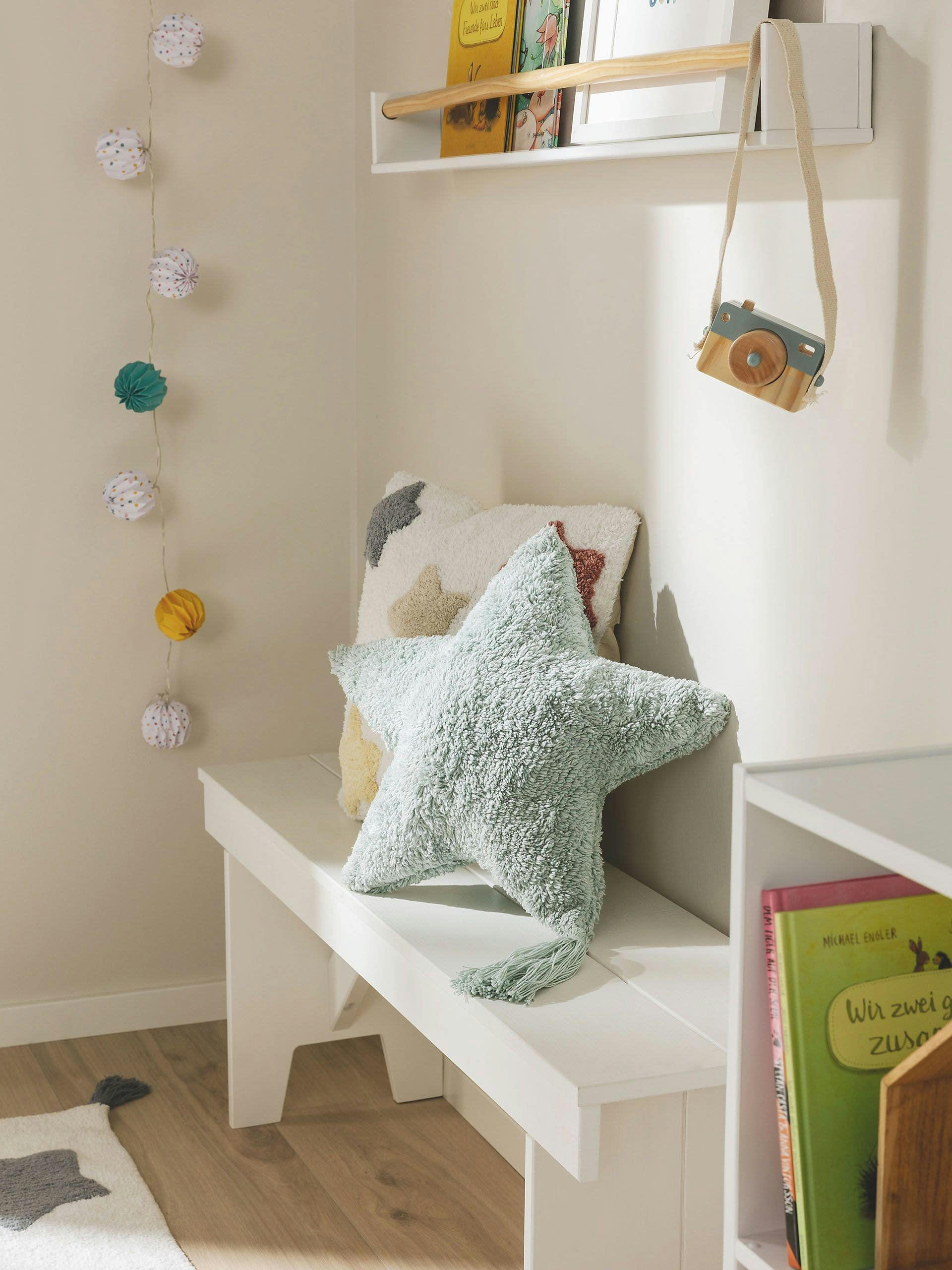 STARS - Coussin menthe 45x45