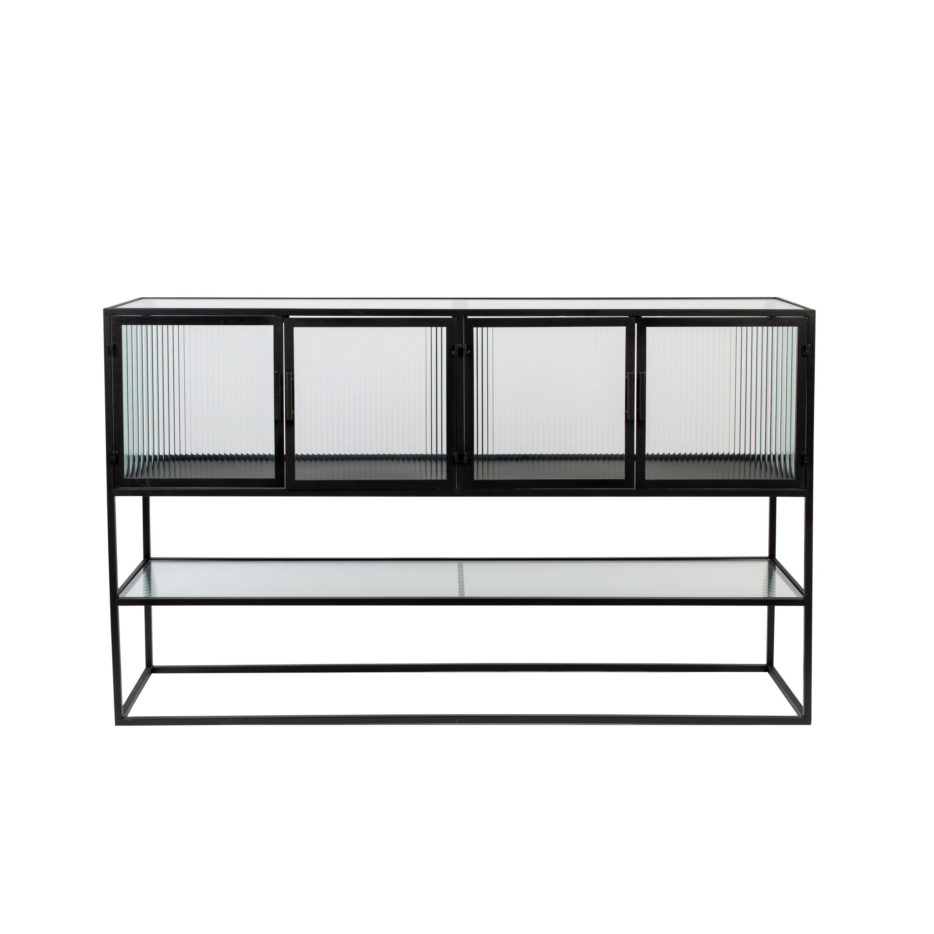 Dutchbone Boli Dressoir Hoog Metaal Zwart