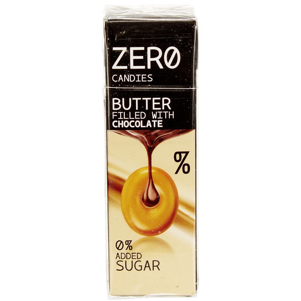 Bonbon caramel au beurre fourré choco ZERØ sans sucre
