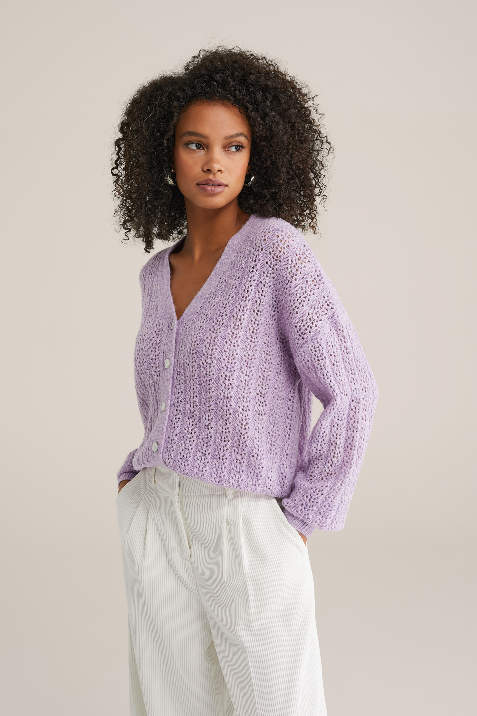 Dames vest met structuur