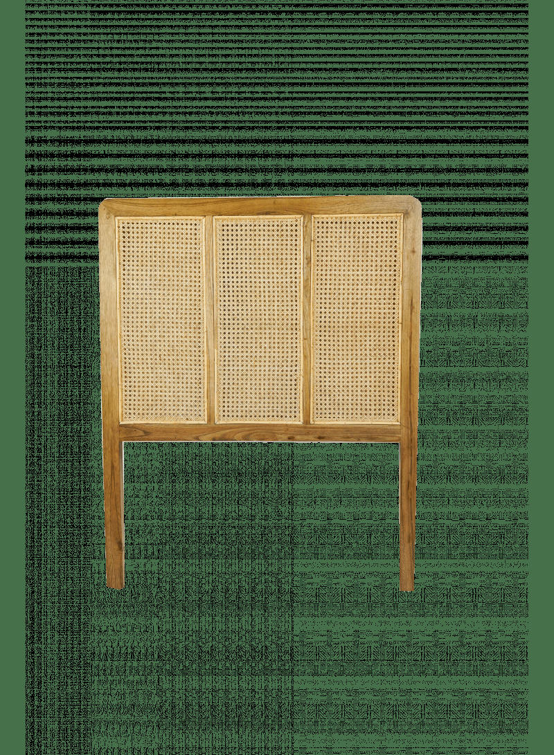 WOCCA - Tête de lit bois et cannage