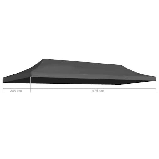 NNEVL Party Tent Roof 3x6 m Anthracite