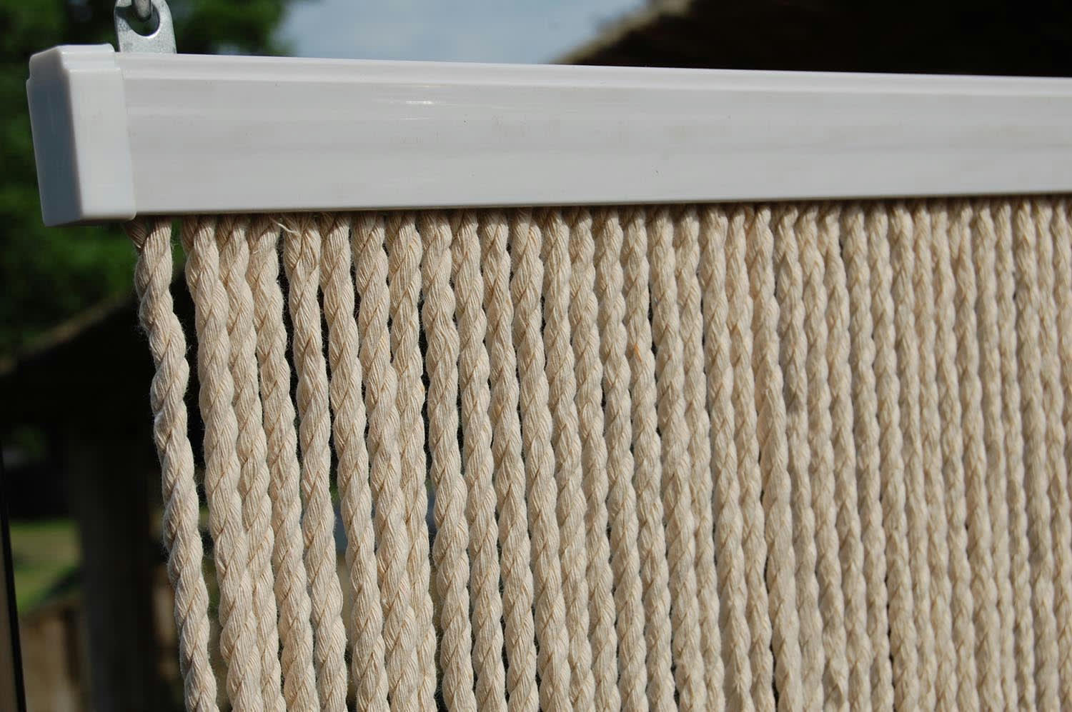 - Rideau de porte en corde beige toulon 100 x 230 cm