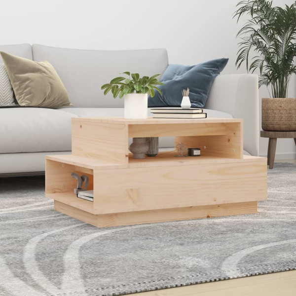 Stolik Kawowy Ława Stół Drewniany 80x55x40.5 Do Salonu Do Pokoju
