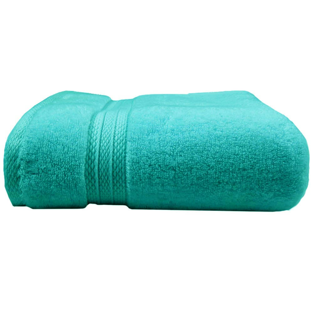 - Drap de bain  pur coton bleu 100x150