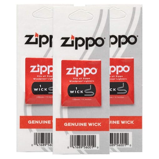 Zippo Refill 3 Packs X Flints Flint 3 Packs X Wick Wicks Blu Fluid Lighter