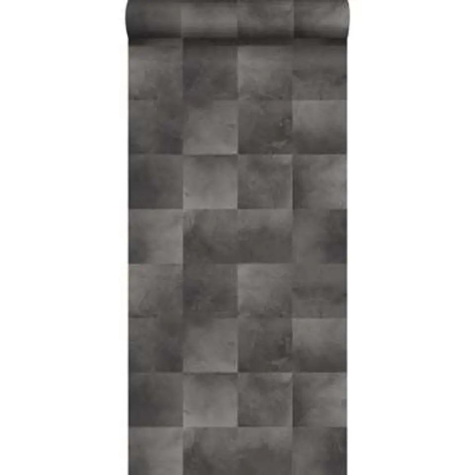 ESTAhome behang - dierenhuid - donkergrijs - 0.53 x 10.05 m