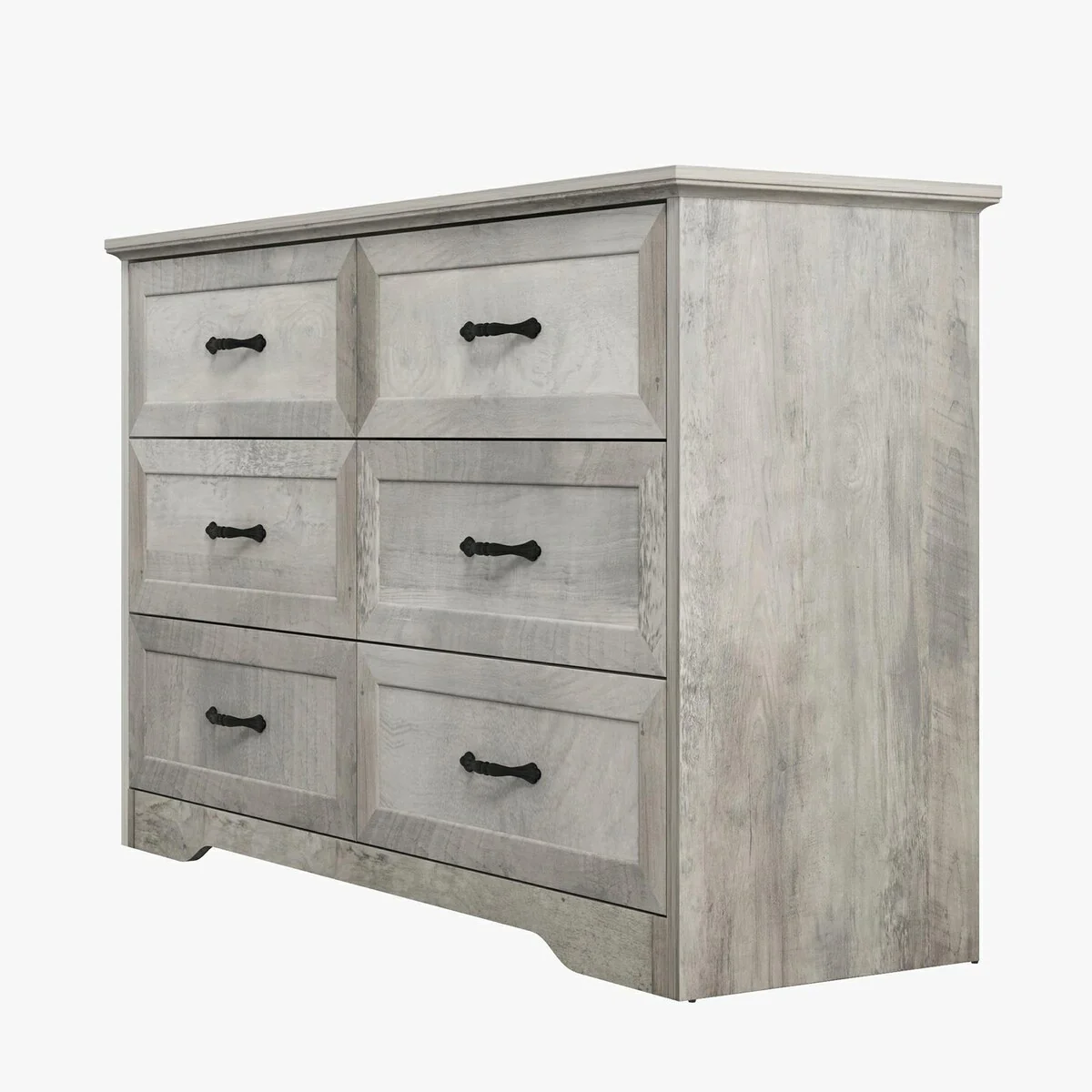 Natural Large Capacity 6 Drawers Dresser, Cabinet for Bedroom