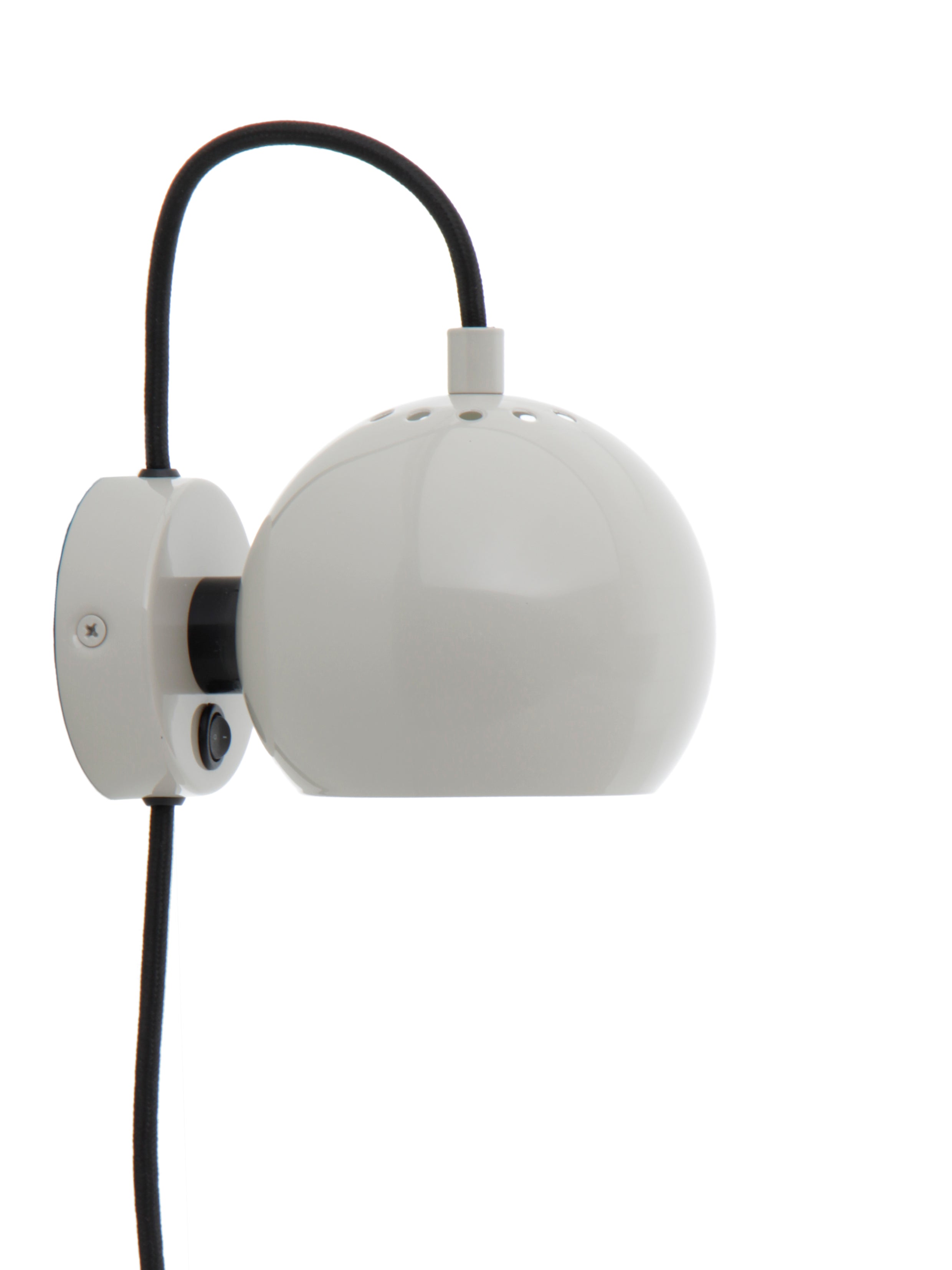 Frandsen wandlamp Ball - grijs - 16x12x10cm