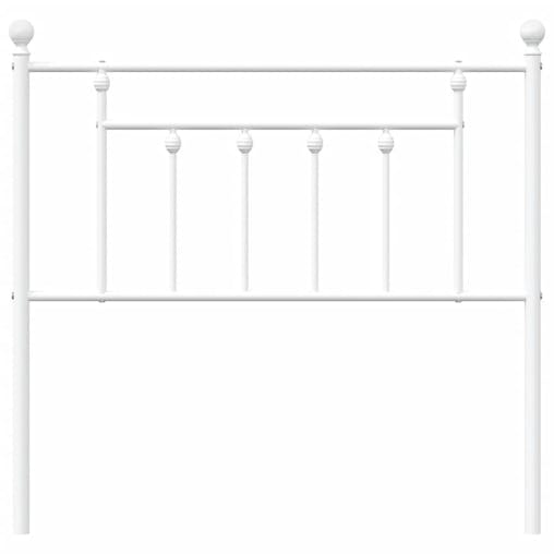 NNEVL Metal Headboard White 90 cm