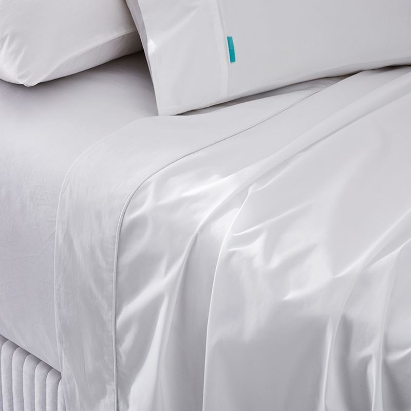 Fresh Cotton Percale White Sheet Separates