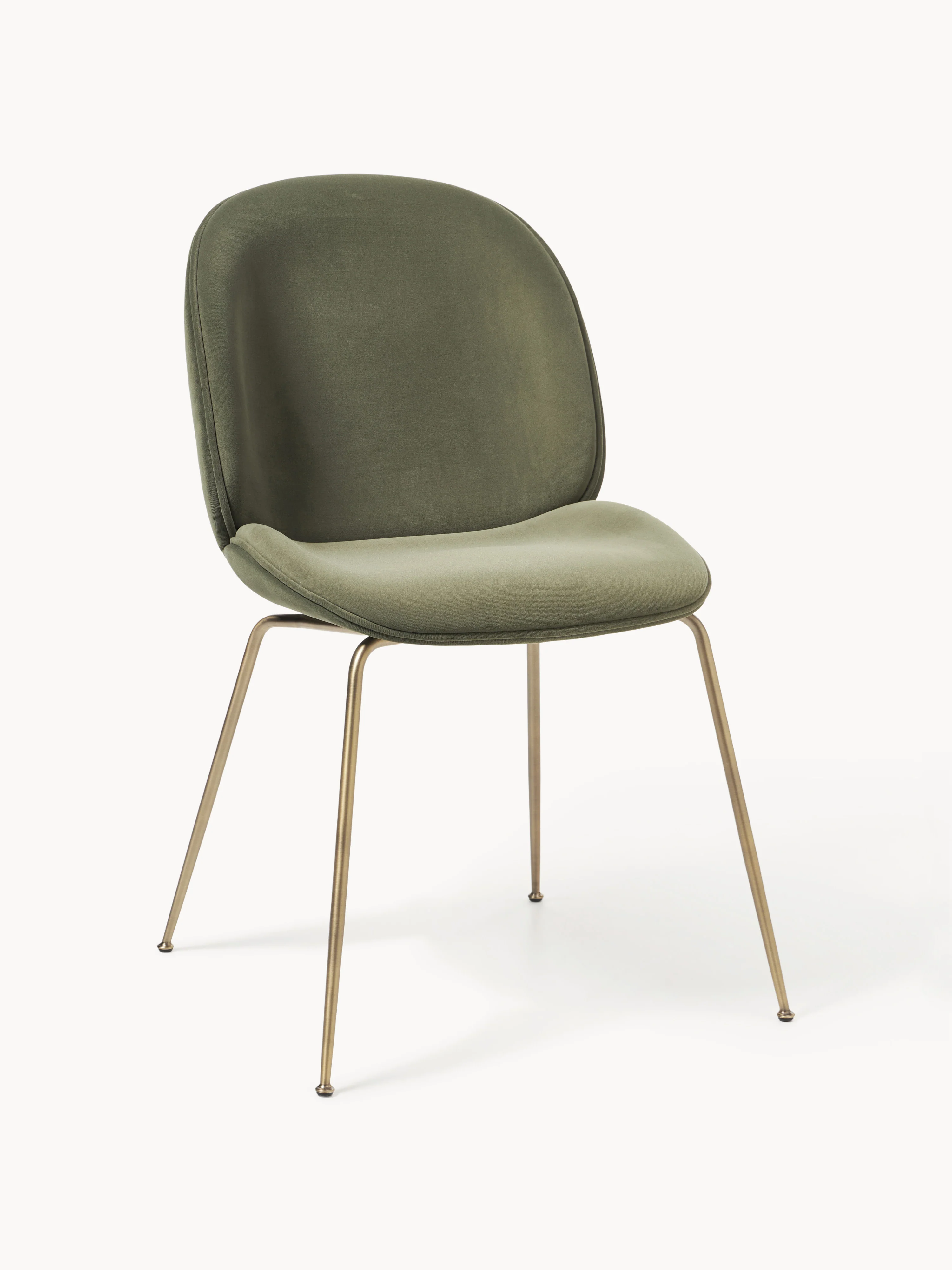WESTWING x GUBI, Samt-Stuhl Beetle by Delia Lachance