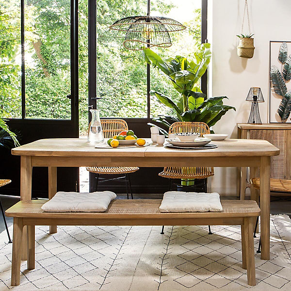 Banc de Table en Bois d'acacia L 150 cm
