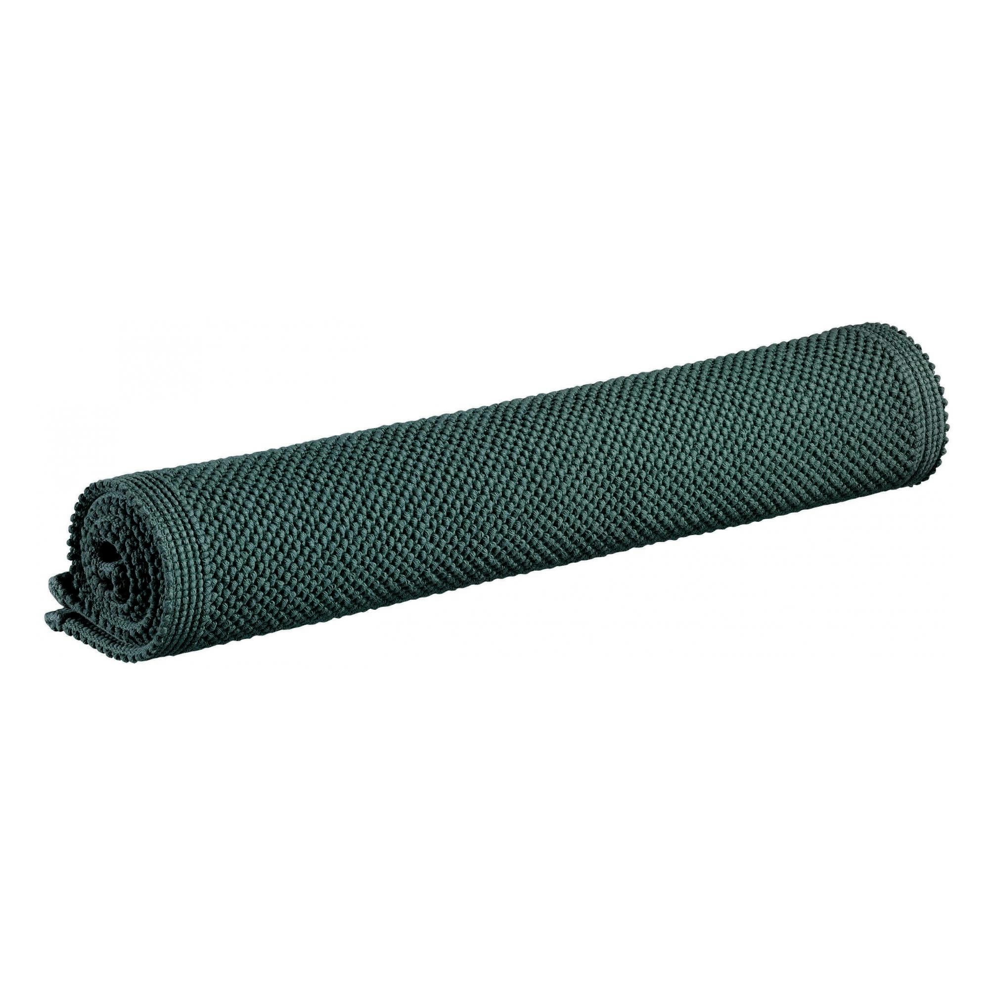 ETIA - Tapis de bain uni  en coton prusse 54 x 64