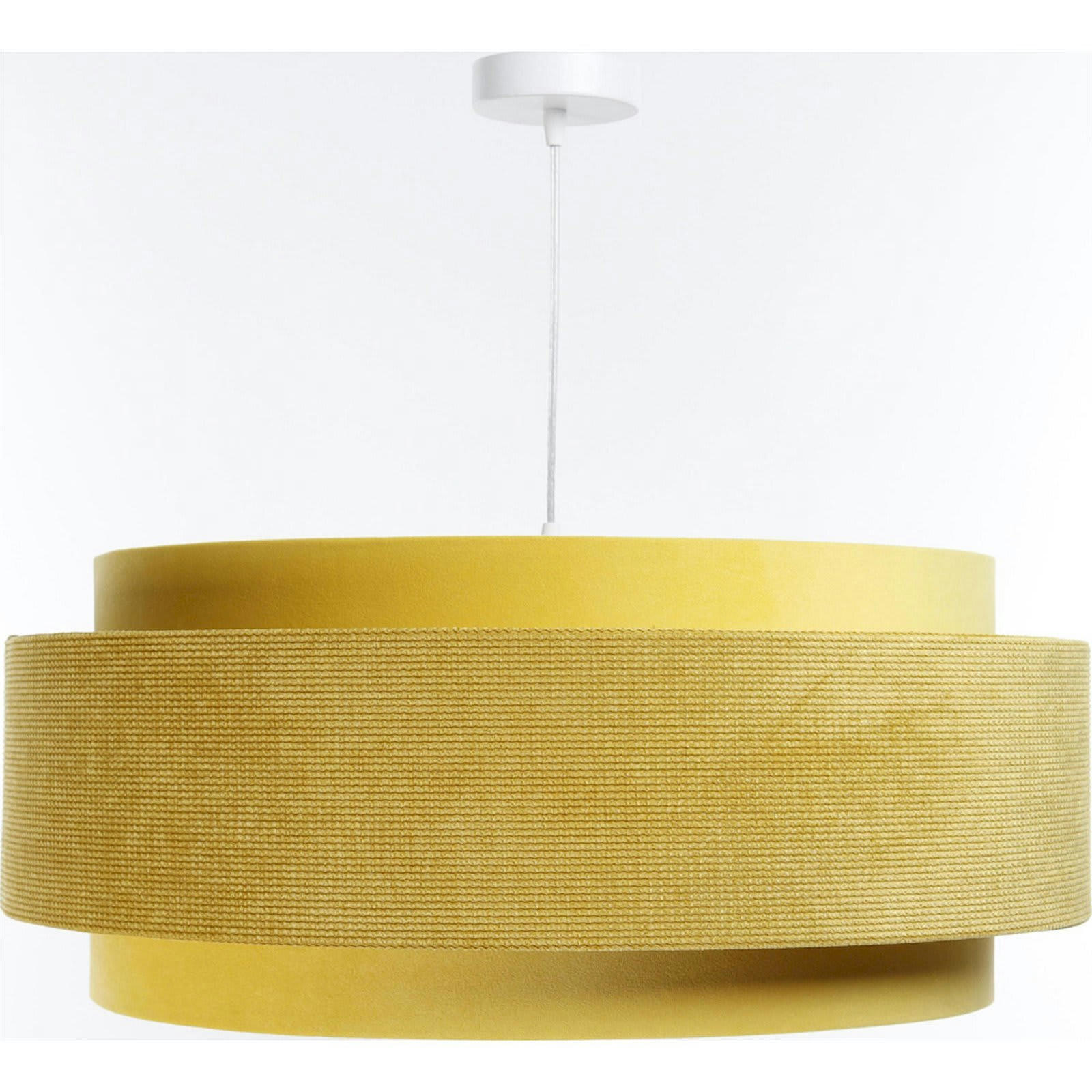 DOBLO - Suspension Tissu Jaune 60x60x25 cm