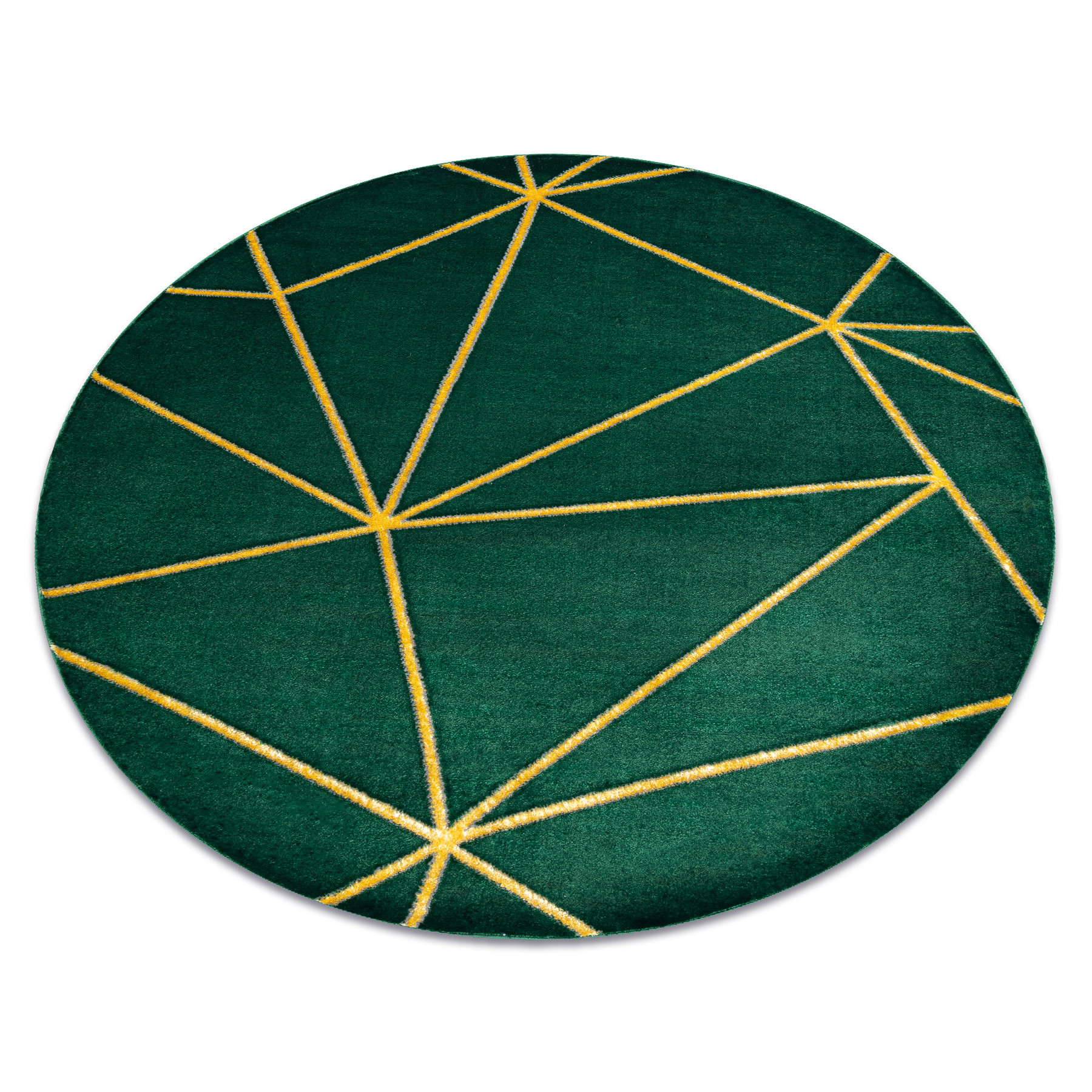 Dywan EMERALD ekskluzywny 1013 - glamour, stylowy geometryczny koło 120 cm