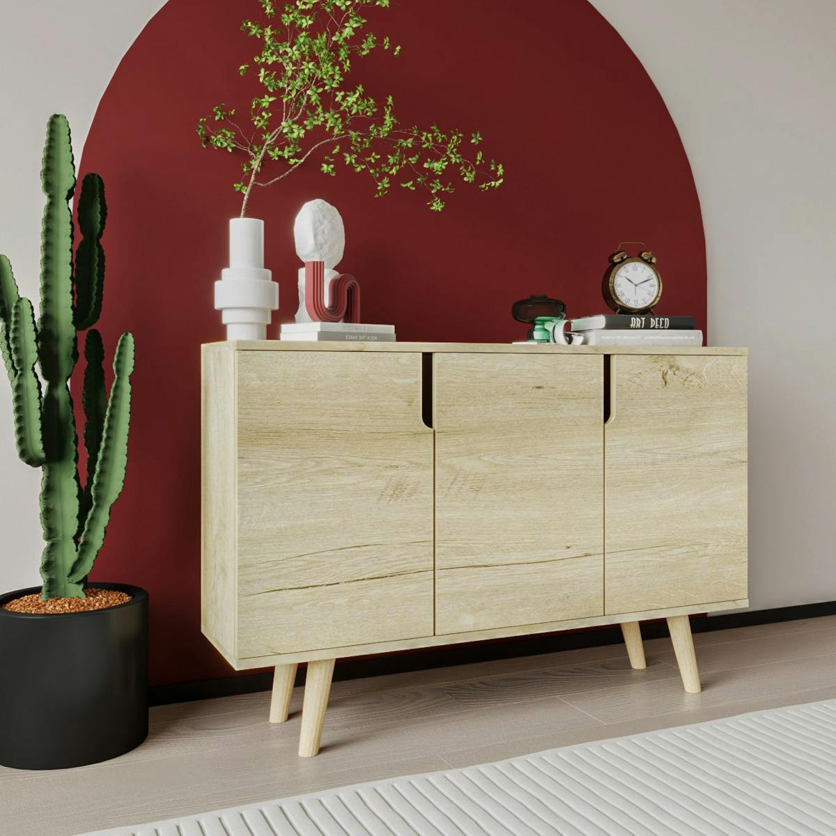 Buffet salle à manger moderne à poignées intégrées MARFA