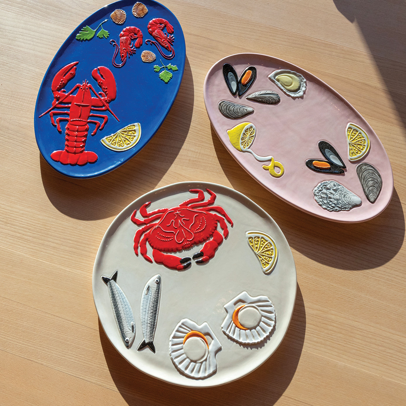 &k amsterdam De La Mer Serveerschaal D 33 cm - Lobster