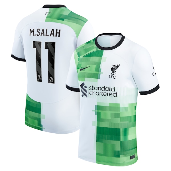 Mohamed Salah Liverpool Nike 2023/24 Away Replica Player Jersey - White/Red