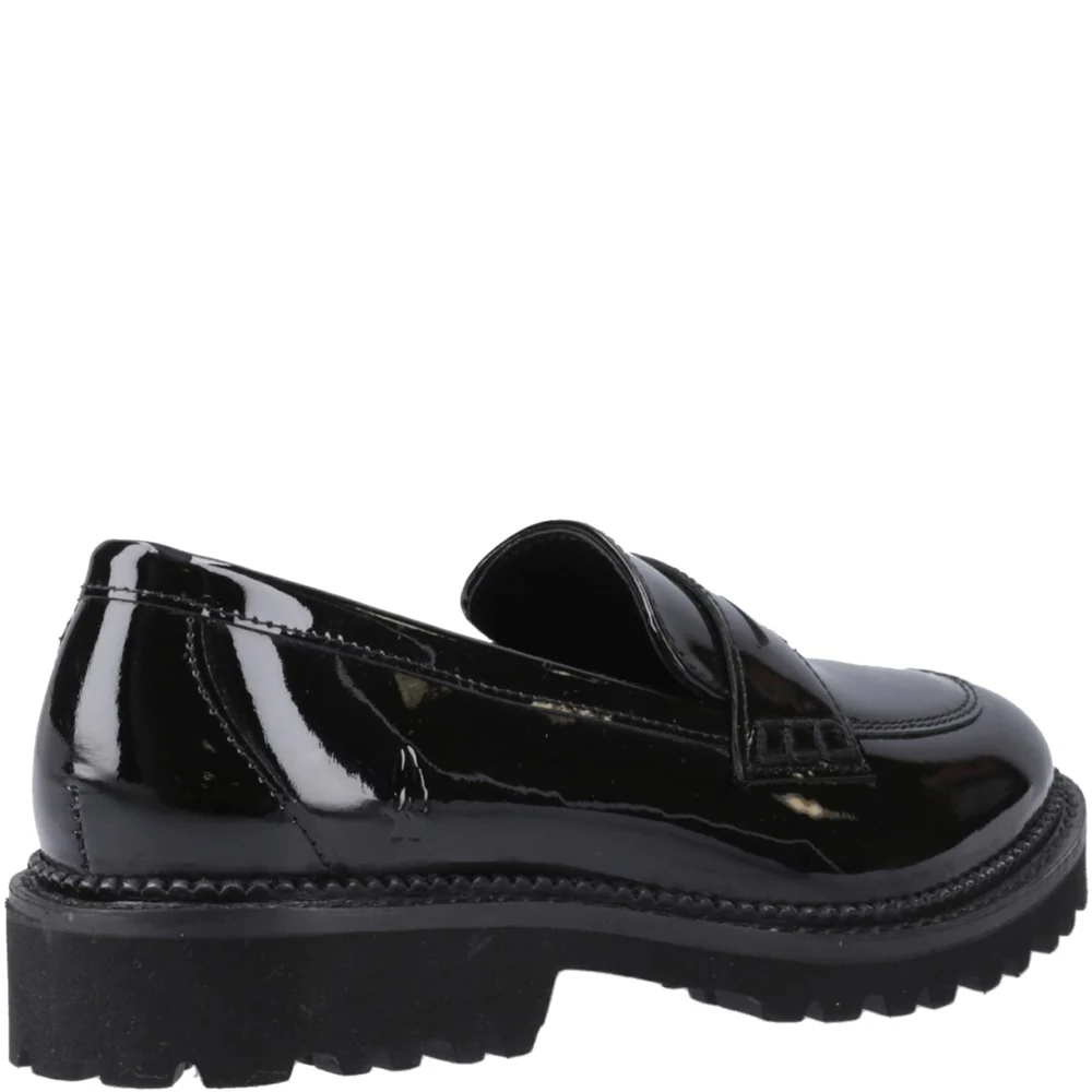 Hush Puppies Grazia Loafer Patent XL Senior School Shoes