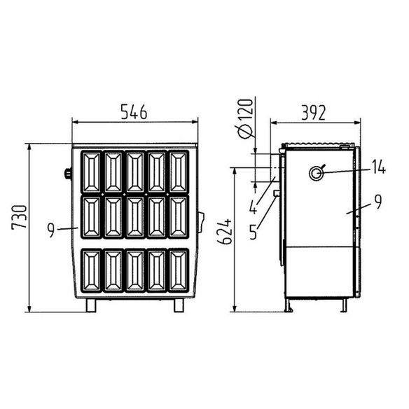 Raumheizer »109-6«, KS 109-6, Leistung: 6,1 kW