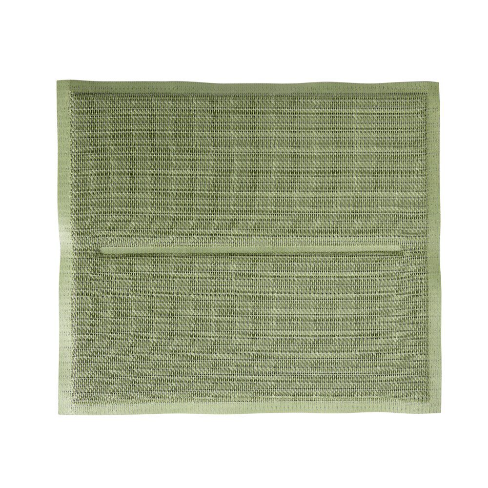 Galette de chaise rectangulaire textilène vert olive 35x40cm